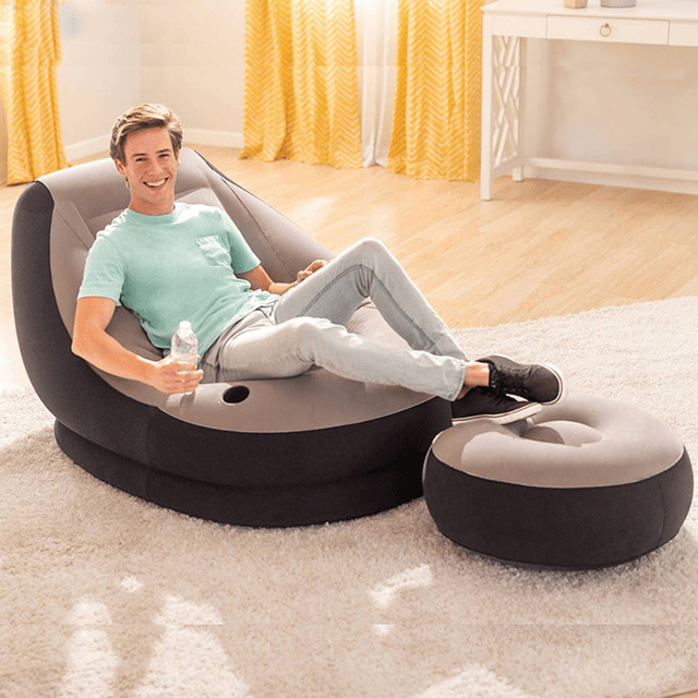 Sillon Inflable Relax +Posa Pies Live Sport