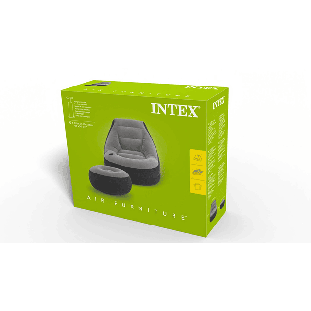 Sillon Inflable Relax +Posa Pies Live Sport