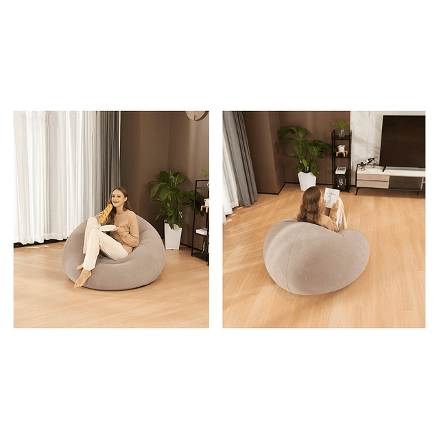 Sillon Puffy Gris Inflable