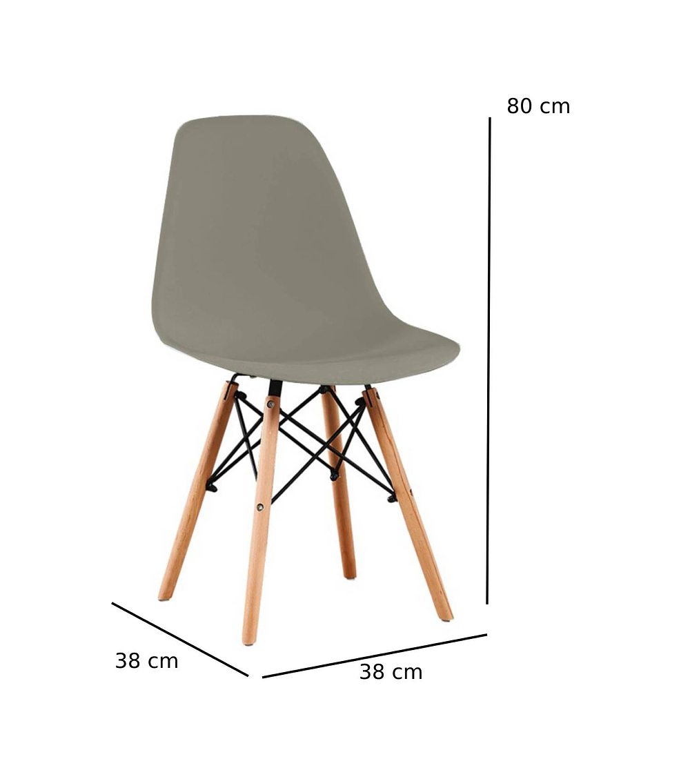 Preventa -  Silla Eames Junior Gris Kidscool - Entrega a partir del 26 de Noviembre