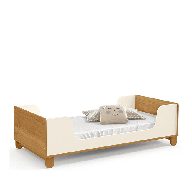 Mini Cama Zupi Blanca Caramelo