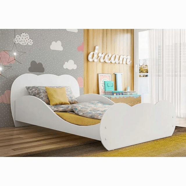 Mini cama nube blanca premium