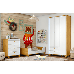 Mini Cama Zupi Blanca Caramelo