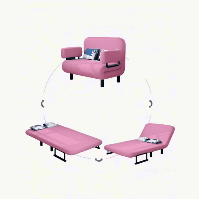 Sofa Mini Cama Infantil Rosado