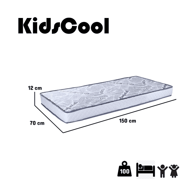 Colchon Cuna Kid 150 x 70 Cm
