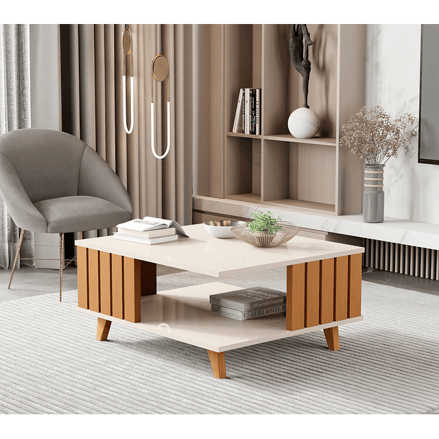 Mesa De Centro Açaí Perla / Caramelo