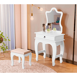 Tocador Blanco Con Espejo Luxury 