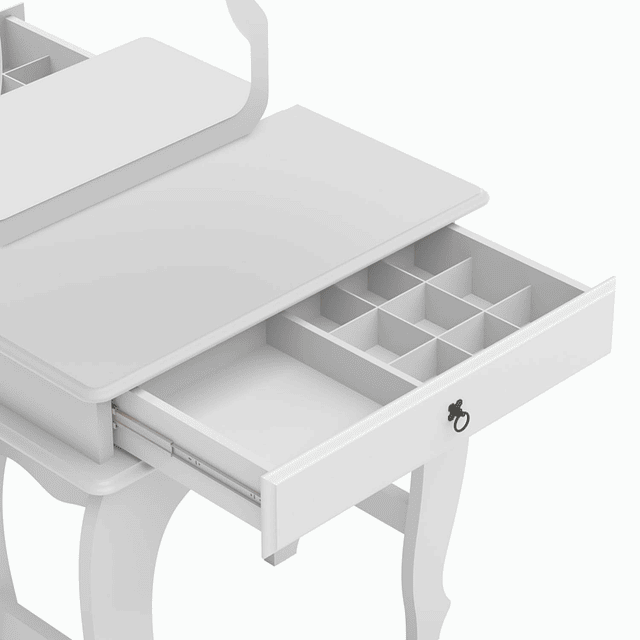 Tocador Blanco Con Espejo Luxury 