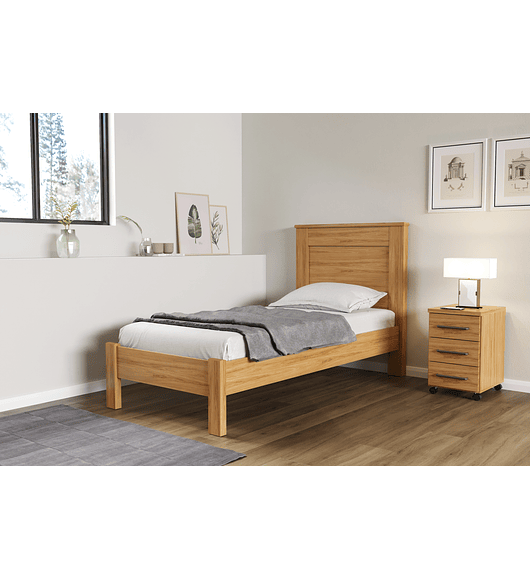 PRODUCTO CON DETALLE - Cama 1 Plaza Munique Camarú - INCLUYE ARMADO