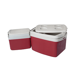 Set cooler Camp 2 piezas rojo 12L Y 5L