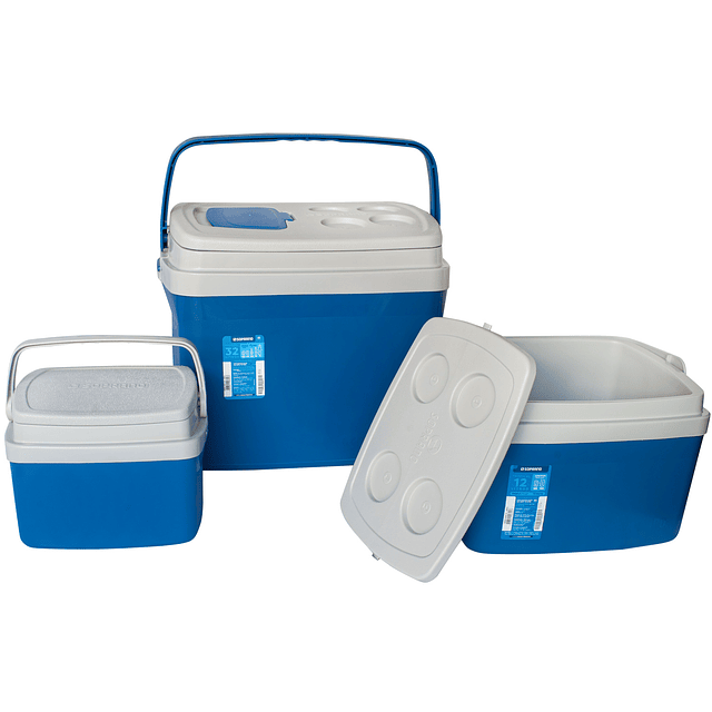 Set cooler Camp 3 piezas azul 32L, 12L Y 5L