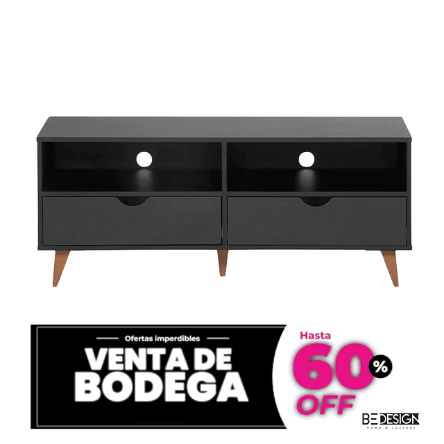 VENTA DE BODEGA - Rack Tv Block Negro