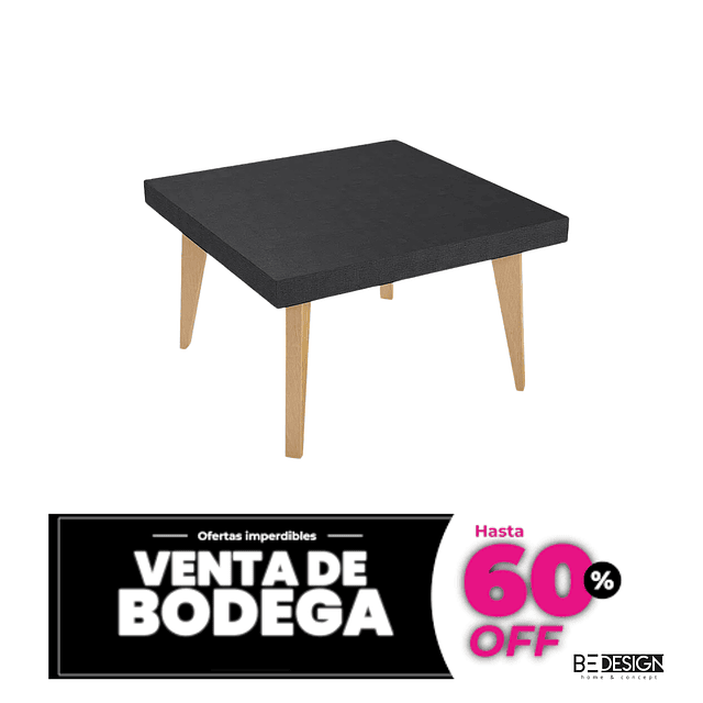 VENTA DE BODEGA - Mesa centro Nordic 600 NegroFK-510RUS-M