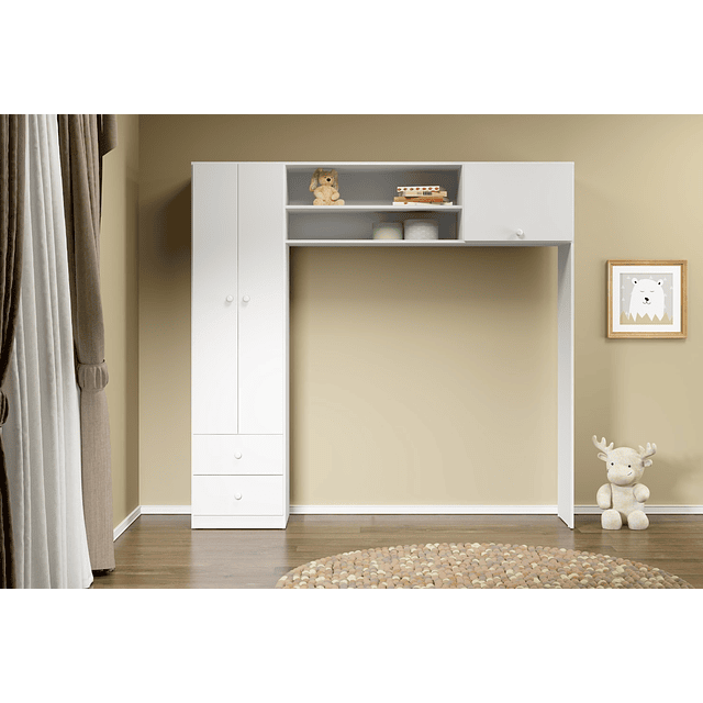 Ropero 3 Puertas Blanco Essencial