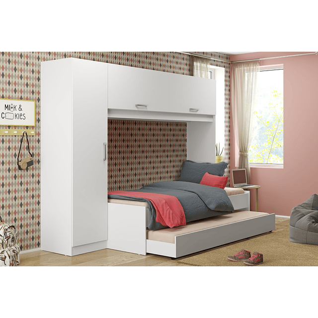 Bicama Multifuncional Con Ropero Essencial  