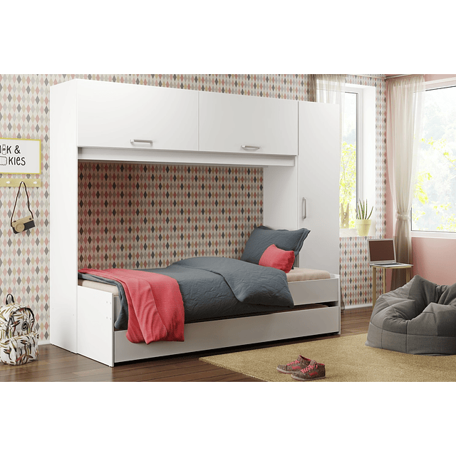 Bicama Multifuncional Con Ropero Essencial  