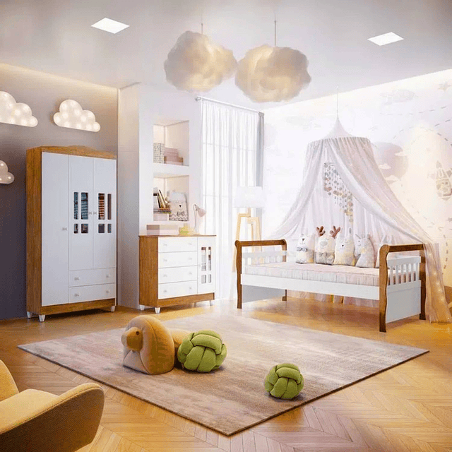 Cama Cuja Blanco Café Julia 