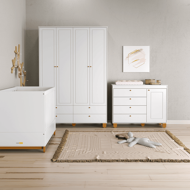 Cómoda Con Puerta Zupi Blanca