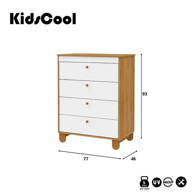 Cómoda Zupi Blanca Caramelo 