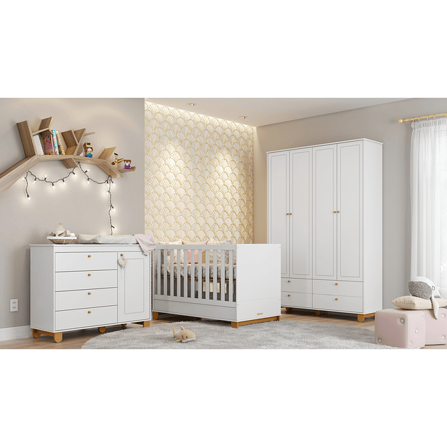 Cómoda Con Puerta Zupi Blanca