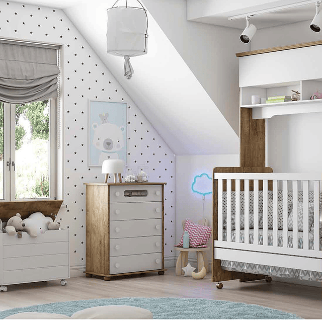 Comoda Bambini Blanca/Eco Wood