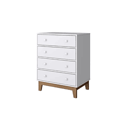 Cómoda 4 Cajones Harmony Blanco