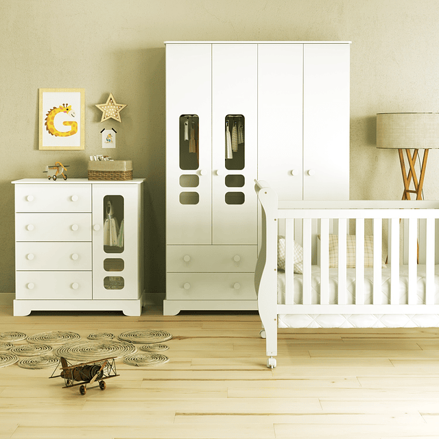 Cómoda  Mudador Blanca Smart 