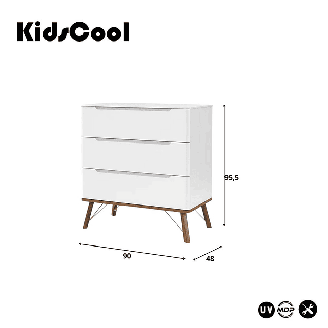 Cómoda 3 cajones Albi