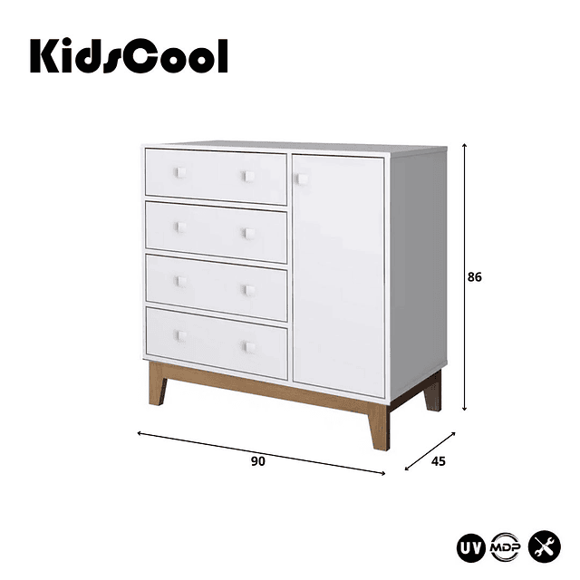 Cómoda Harmony blanca BY130 BL