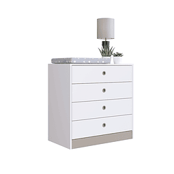 Cómoda infantil 4 cajones Amore