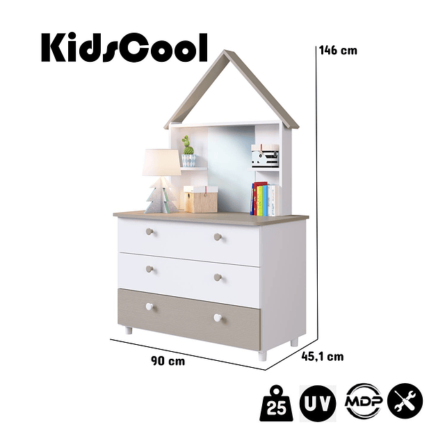 Cómoda con espejo casita Amore