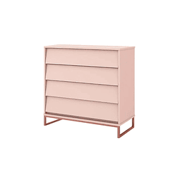 Cómoda Noah Design Rosa Base Cobre