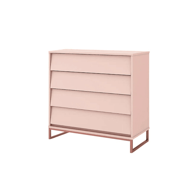 Cómoda Noah Design Rosa Base Cobre