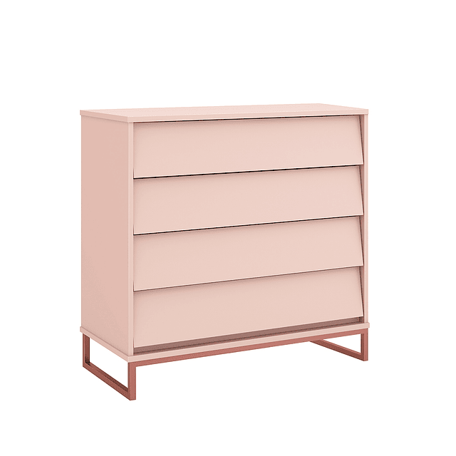 Cómoda Noah Design Rosa Base Cobre