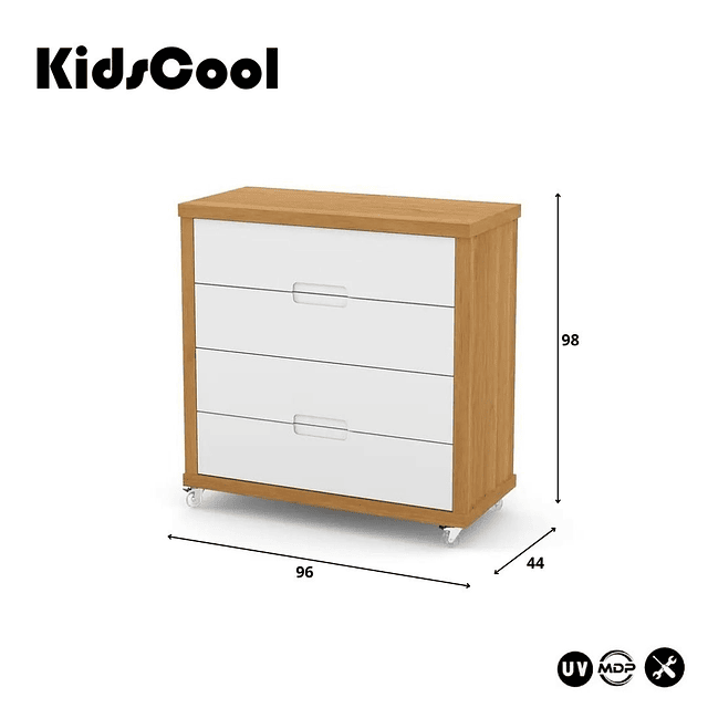 Cómoda Tutto Blanca Caramelo