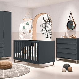 Cómoda Noah Design Grafito Base Cobre