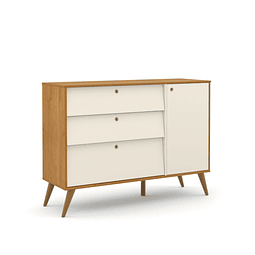 Cómoda Con Puerta Gold Beige/Eco Wood