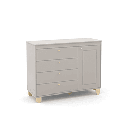 Cómoda Con Puerta Zupi Gris