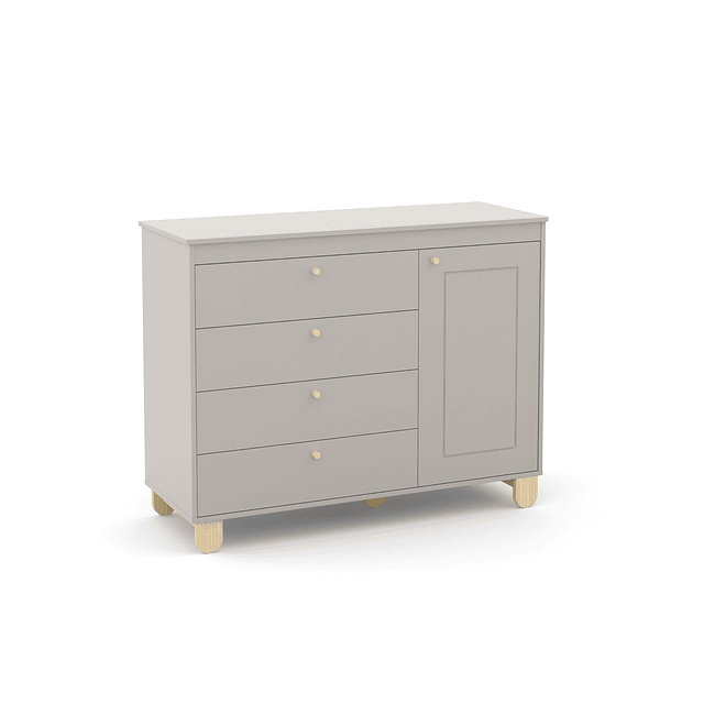 Cómoda Con Puerta Zupi Gris