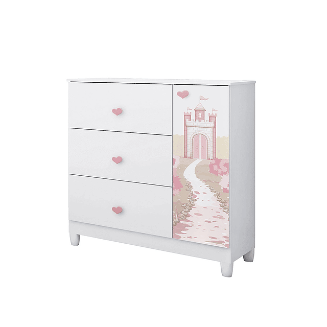 Cómoda Infantil Con Puerta Sofia Blanco