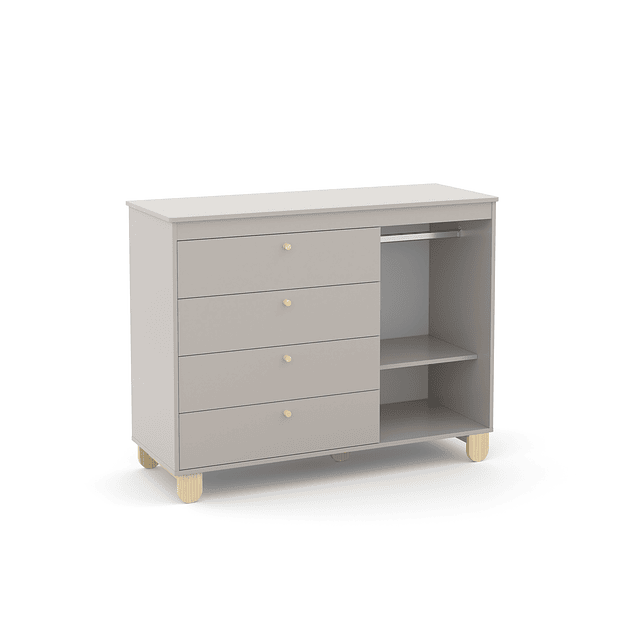 Cómoda Con Puerta Zupi Gris