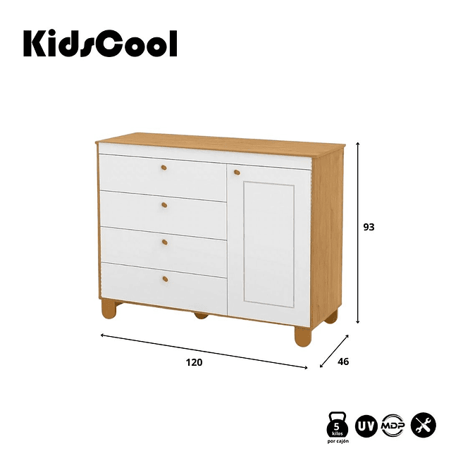 Cómoda Con Puerta Zupi Caramelo