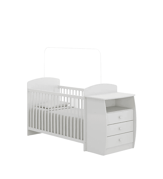 Cuna con Mudador Bambini Blanco