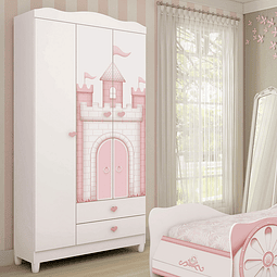 Closet Infantil 3 Puertas Sofia Blanco