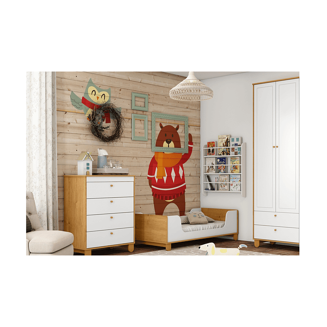 Armario Zupi Blanco Caramelo