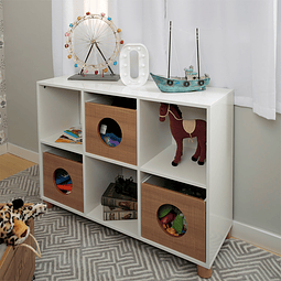 Estante Con Cajas Blanco Sognare