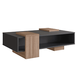 Mesa De Centro b93  Negro Castaño