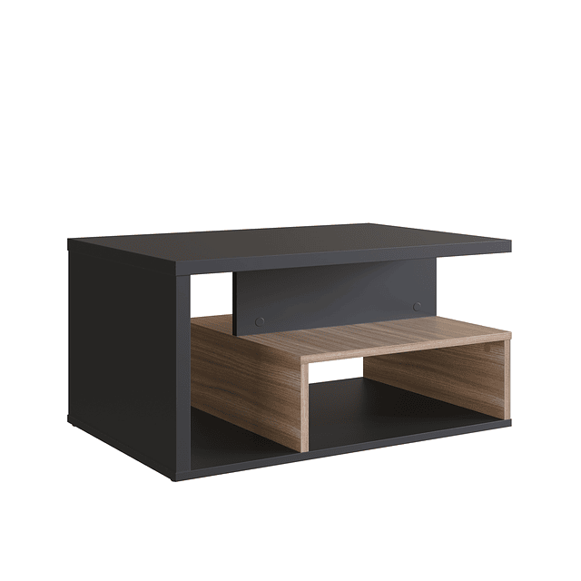Mesa De Centro b92 Negro Castaño 