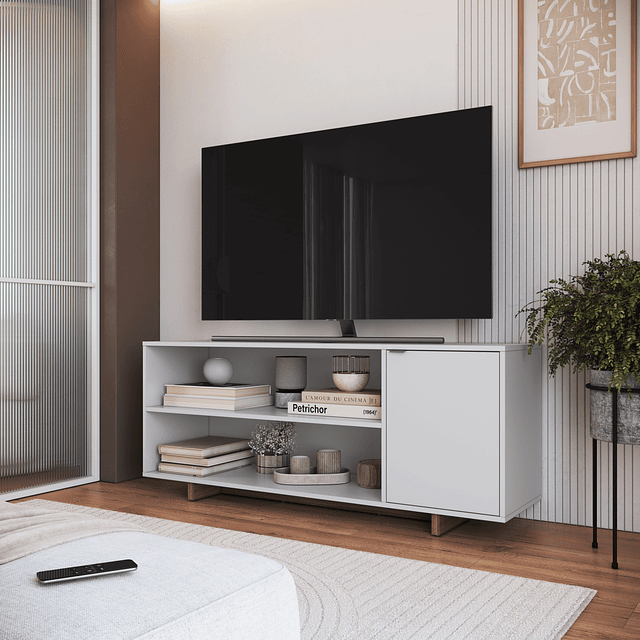 Rack TV 50 3 Epacios  Blanco