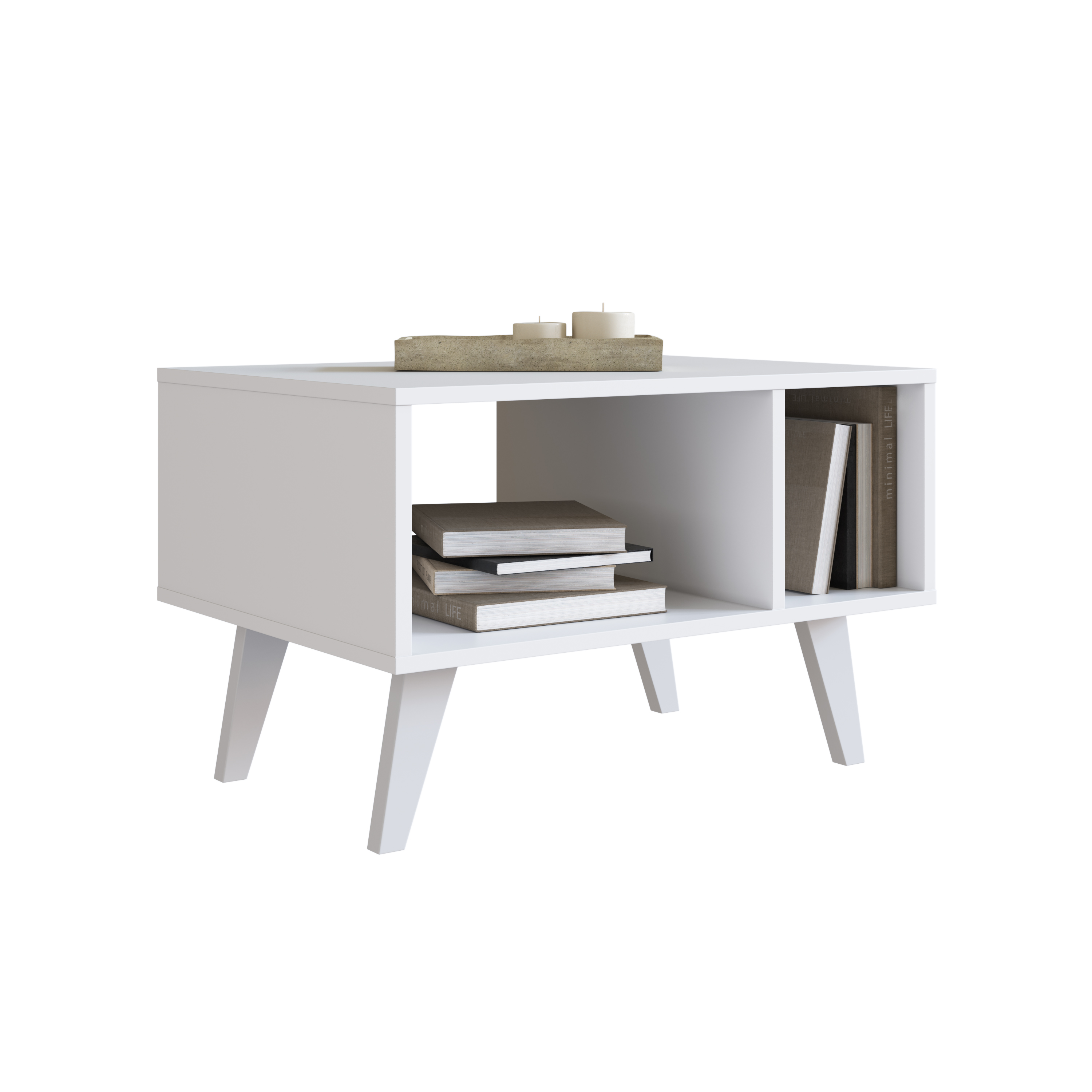 Mesa De Centro Retro Blanco